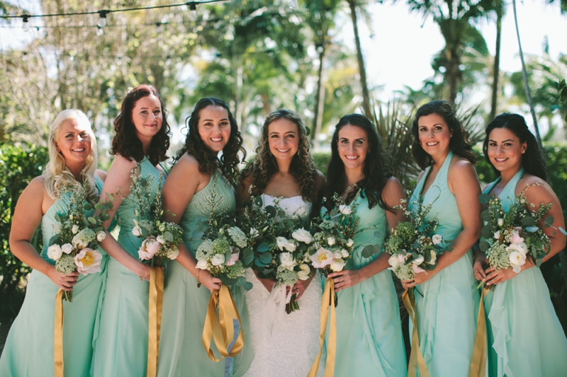 Mint & Bronze West Palm Beach Wedding via TheELD.com