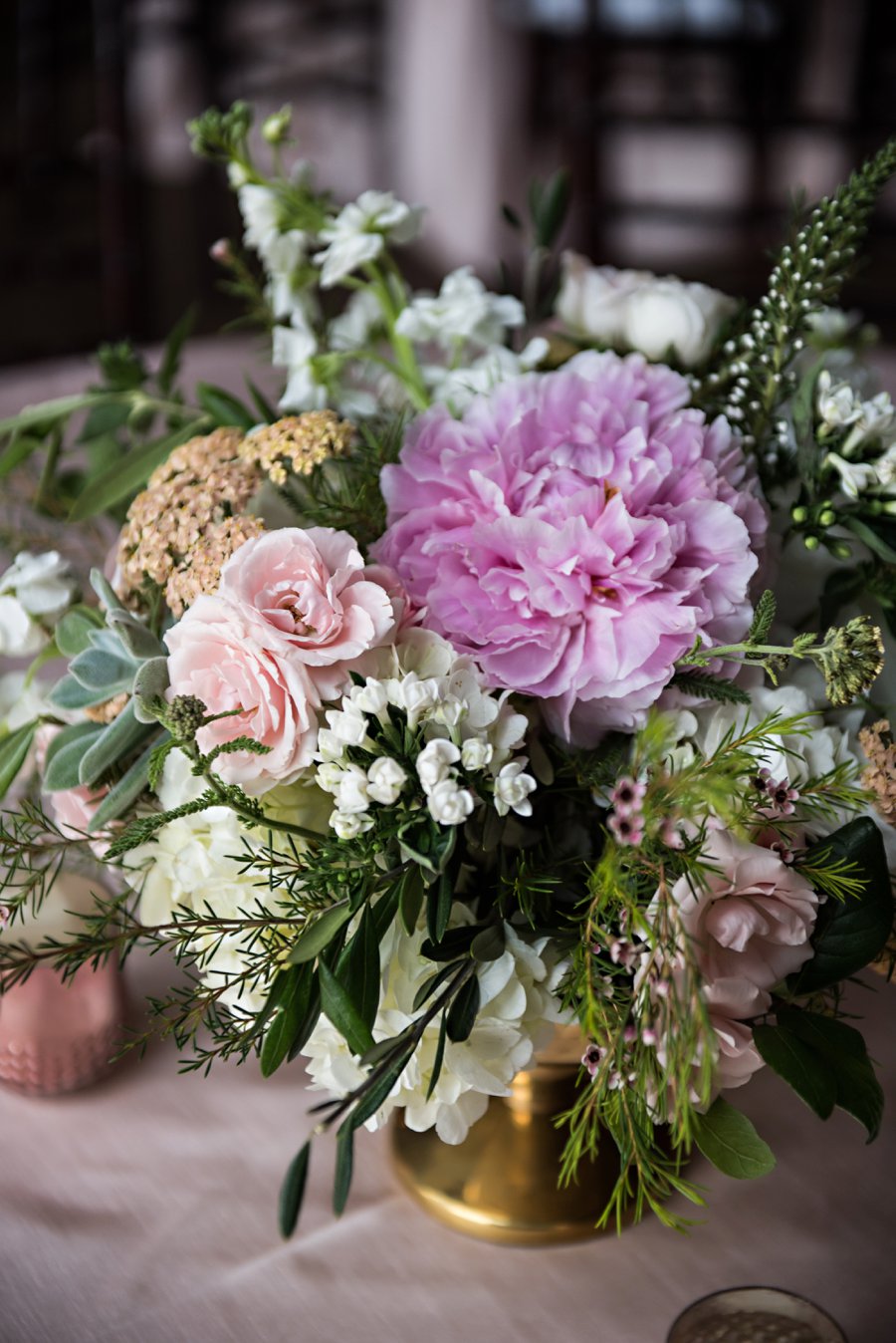 An Elegant Pink & Gold Amelia Island Wedding via TheELD.com