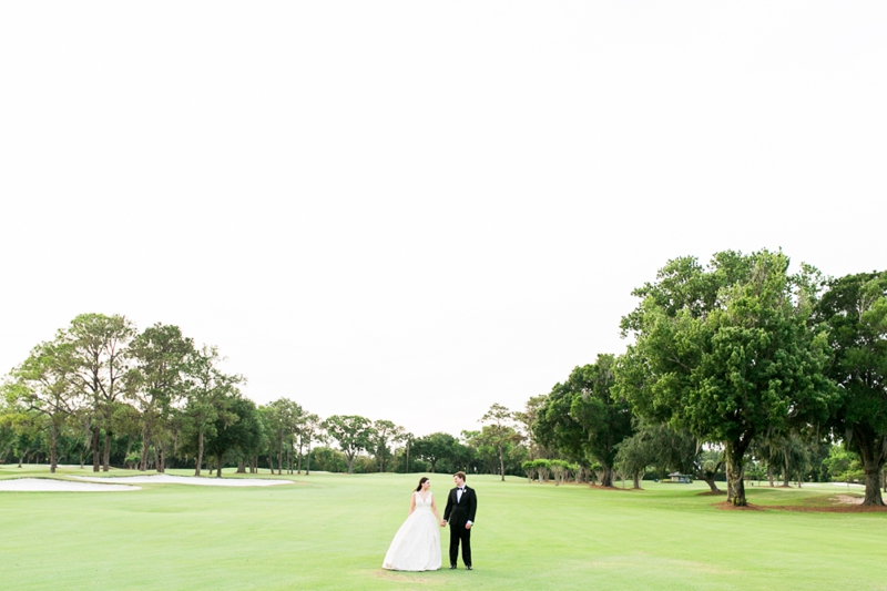 Elegant Champagne & Blush Orlando Wedding via TheELD.com