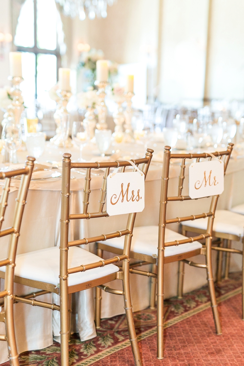 Elegant Champagne & Blush Orlando Wedding via TheELD.com