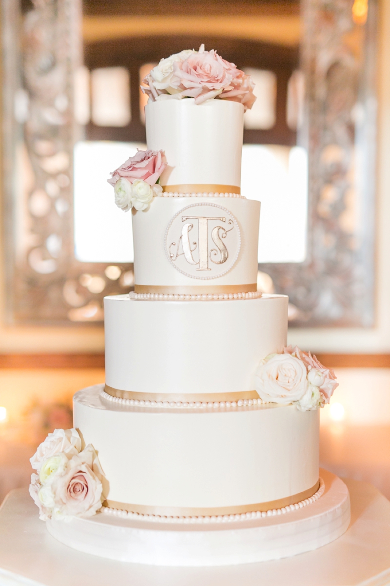 Elegant Champagne & Blush Orlando Wedding via TheELD.com