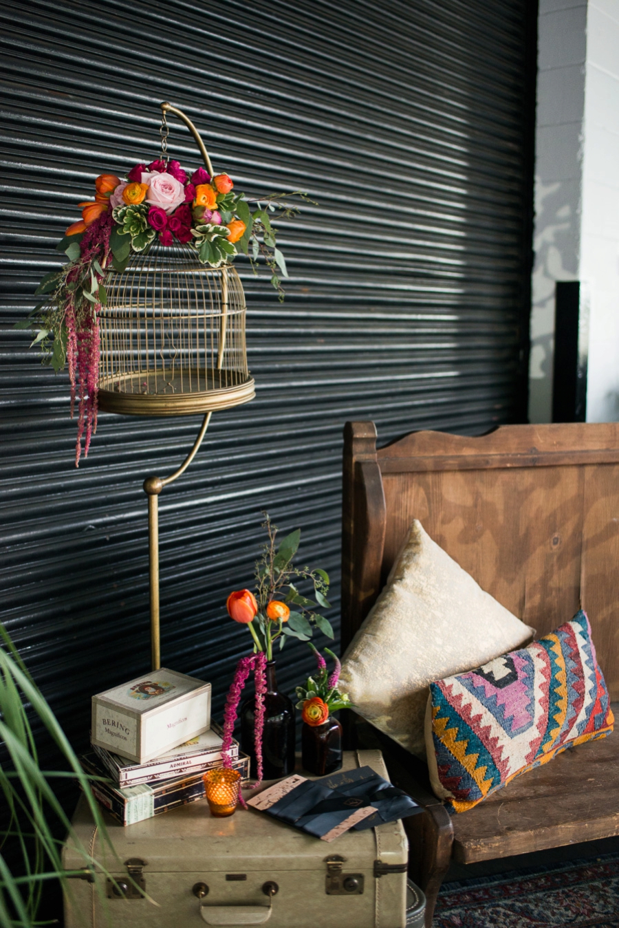 Captured & Engaged: Bold & Eclectic Engagement Party Inspiration via TheELD.com