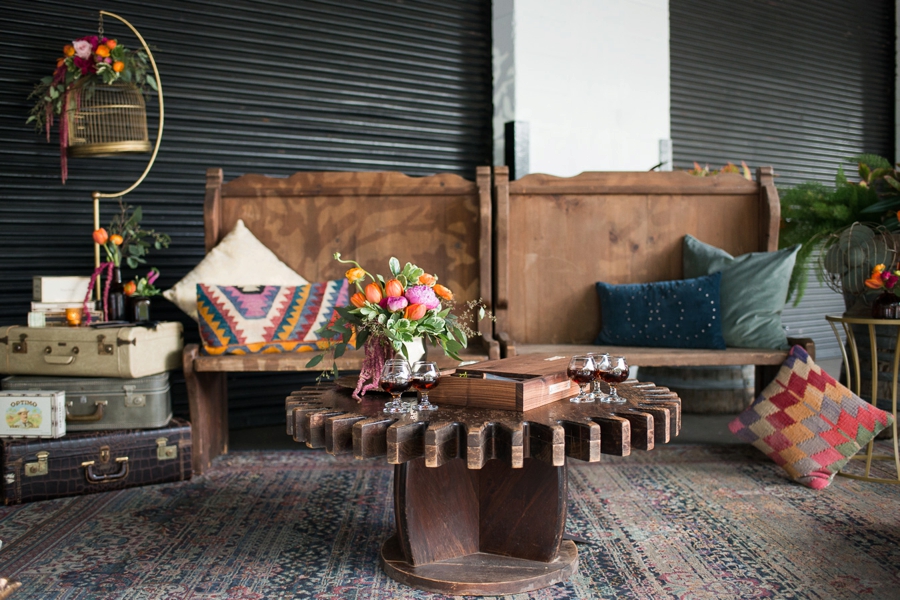 Captured & Engaged: Bold & Eclectic Engagement Party Inspiration via TheELD.com