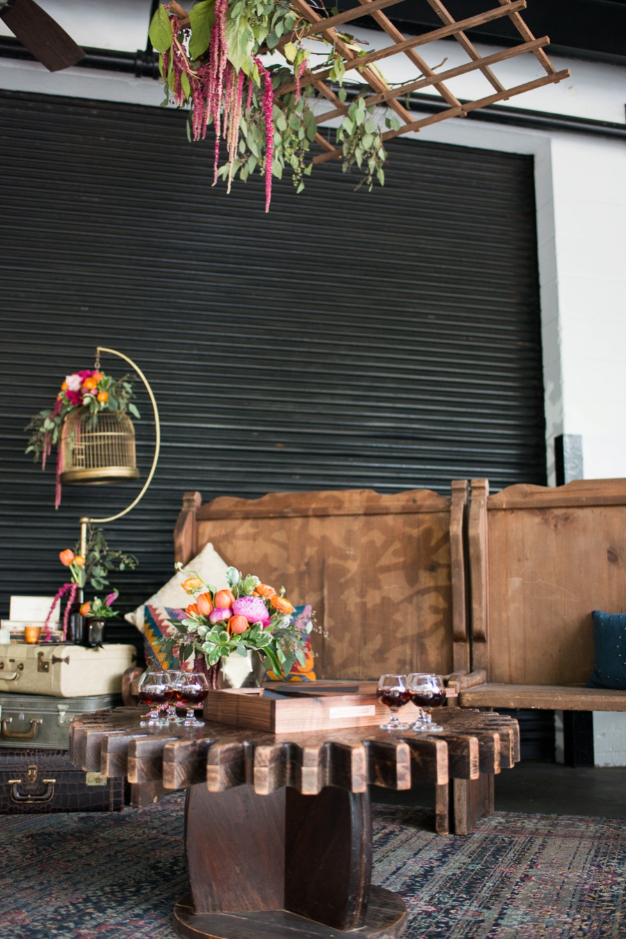 Captured & Engaged: Bold & Eclectic Engagement Party Inspiration via TheELD.com