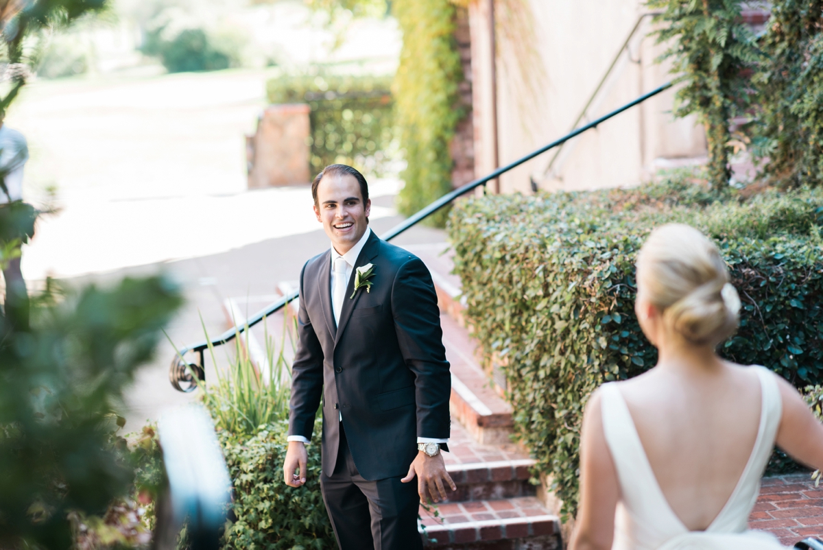 Elegant Green & White Sonoma Wedding via TheELD.com