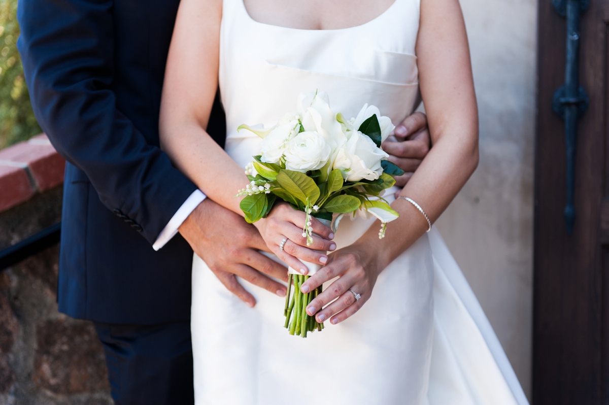 Elegant Green & White Sonoma Wedding via TheELD.com