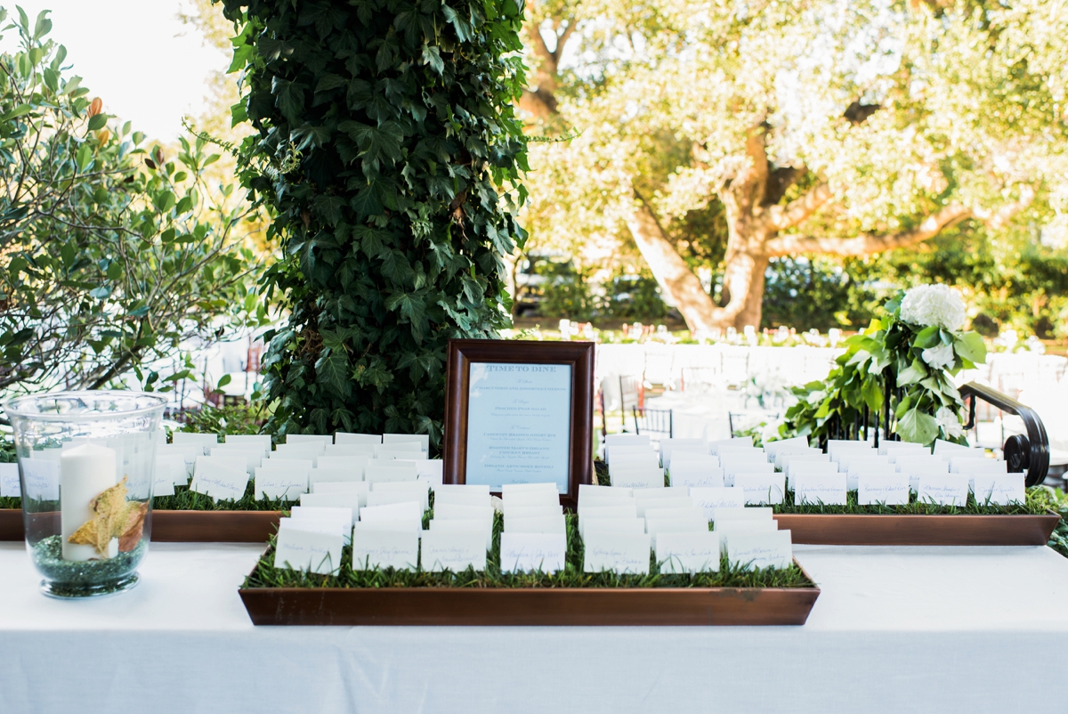 Elegant Green & White Sonoma Wedding via TheELD.com