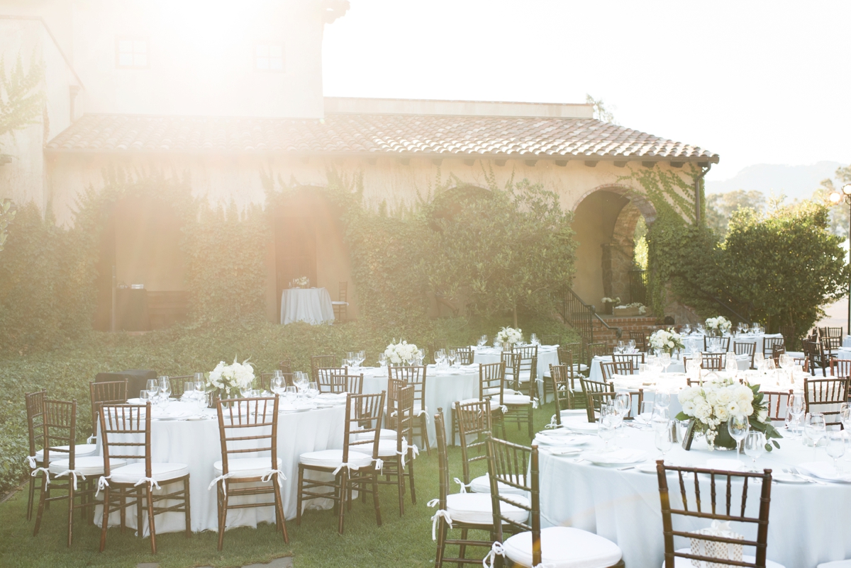 Elegant Green & White Sonoma Wedding via TheELD.com