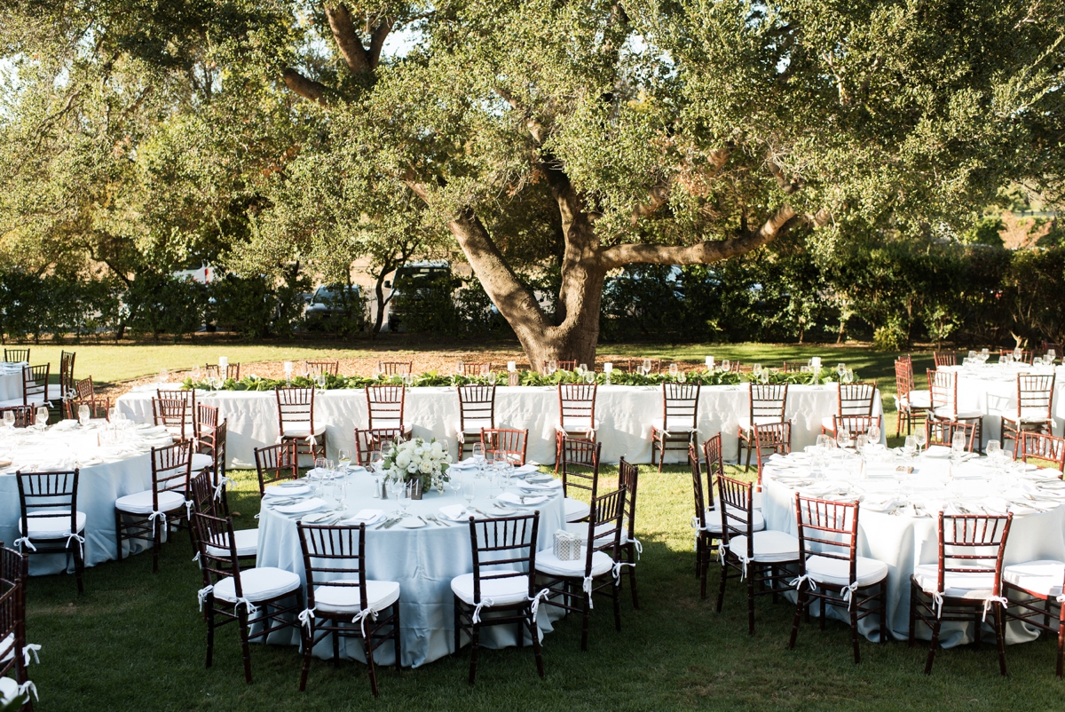 Elegant Green & White Sonoma Wedding via TheELD.com