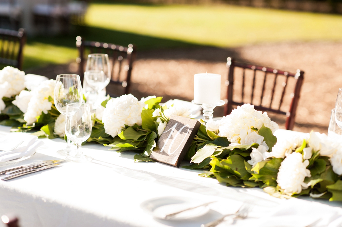 Elegant Green & White Sonoma Wedding via TheELD.com