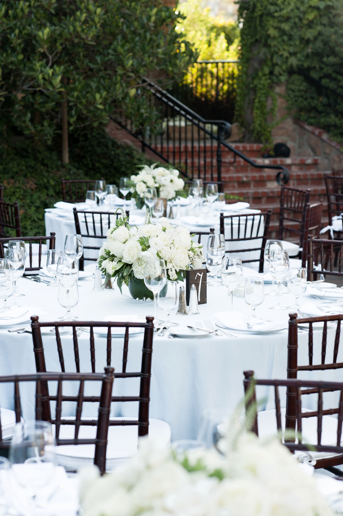 Elegant Green & White Sonoma Wedding via TheELD.com