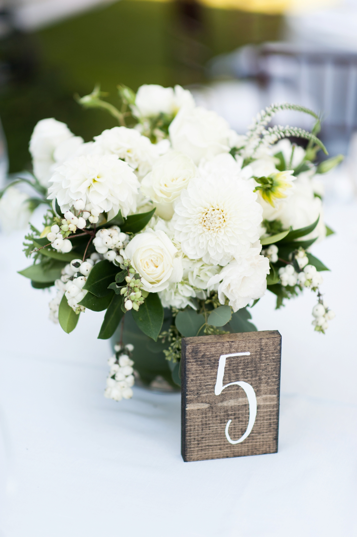 Elegant Green & White Sonoma Wedding via TheELD.com