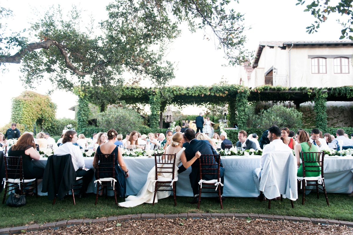 Elegant Green & White Sonoma Wedding via TheELD.com