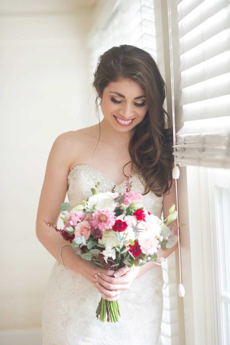 Elegant Pink & Red Wine Themed Wedding via TheELD.com