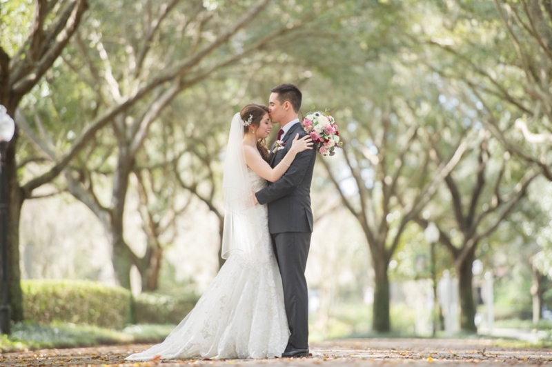 Elegant Pink & Red Wine Themed Wedding via TheELD.com