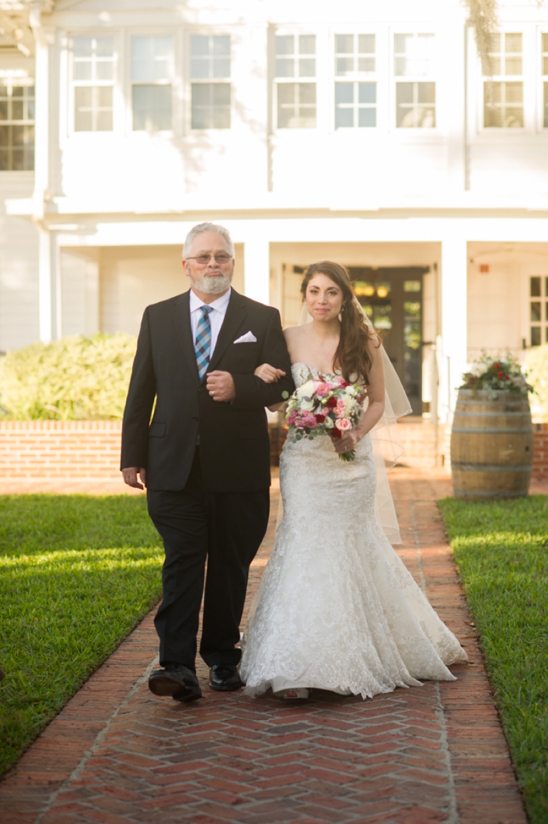 Elegant Pink & Red Wine Themed Wedding via TheELD.com