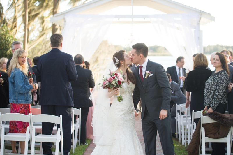 Elegant Pink & Red Wine Themed Wedding via TheELD.com