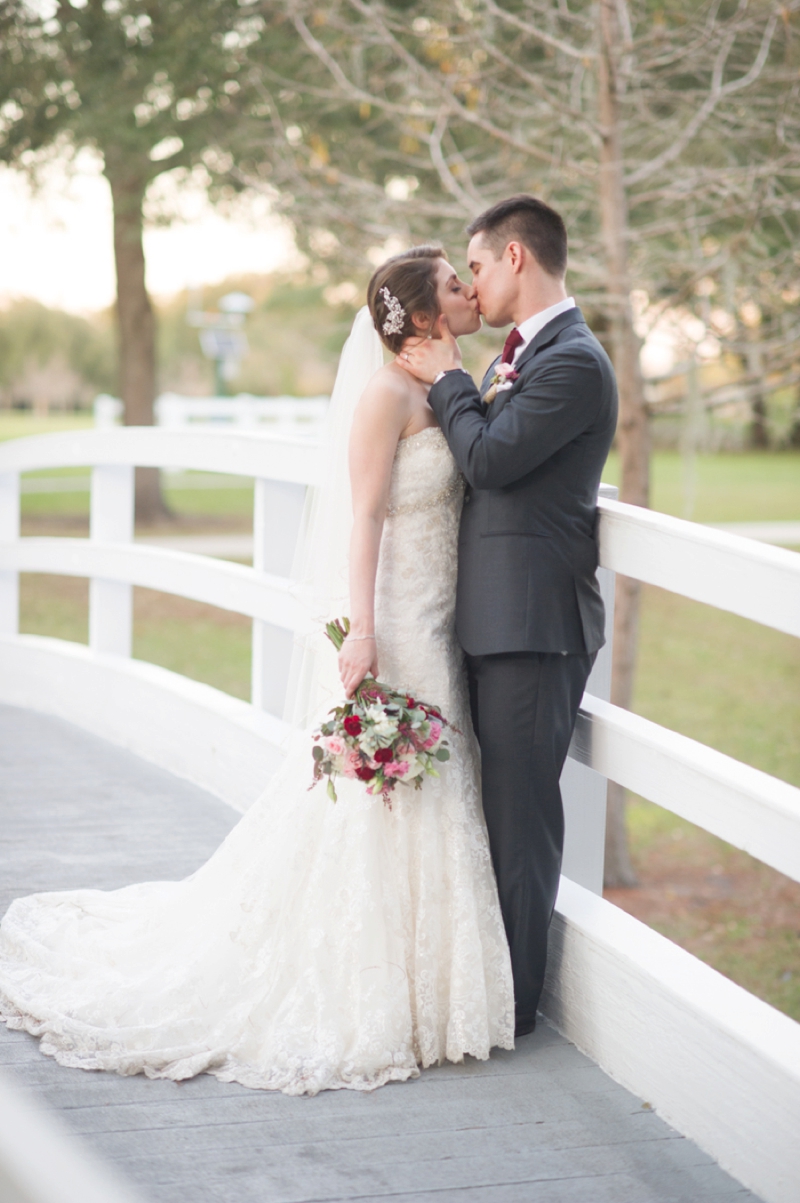 Elegant Pink & Red Wine Themed Wedding via TheELD.com