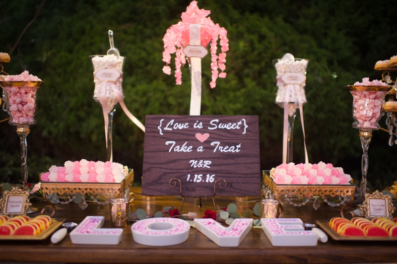 Elegant Pink & Red Wine Themed Wedding via TheELD.com