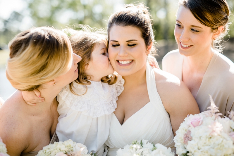 Romantic Champagne & Blush Farm Wedding via TheELD.com