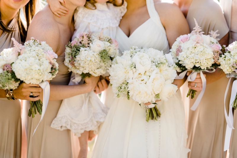 Romantic Champagne & Blush Farm Wedding via TheELD.com