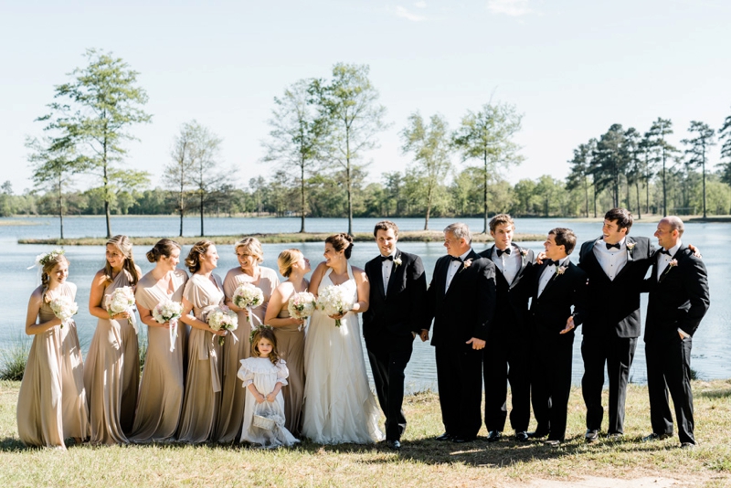 Romantic Champagne & Blush Farm Wedding via TheELD.com