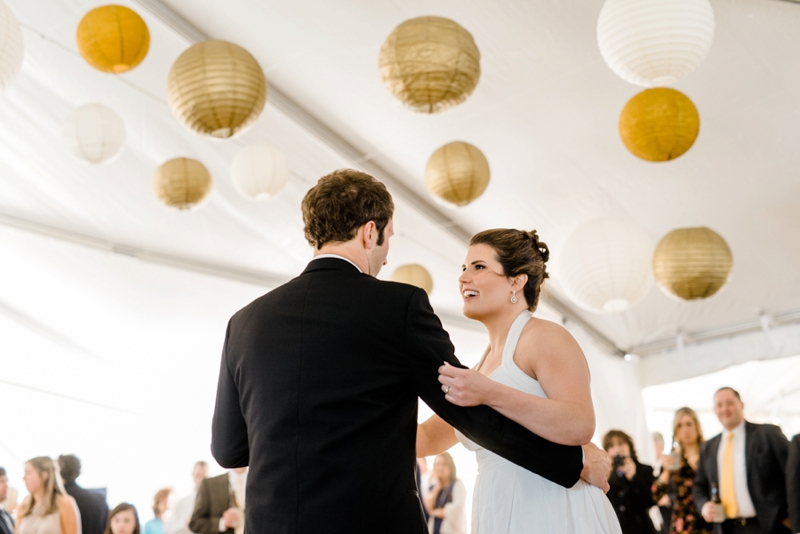 Romantic Champagne & Blush Farm Wedding via TheELD.com