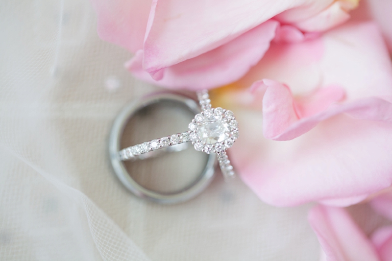 Elegant Pink & Gray North Carolina Wedding via TheELD.com