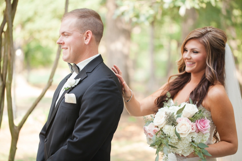 Elegant Pink & Gray North Carolina Wedding via TheELD.com