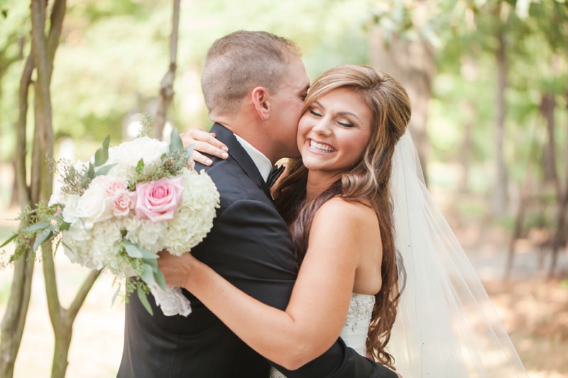 Elegant Pink & Gray North Carolina Wedding via TheELD.com