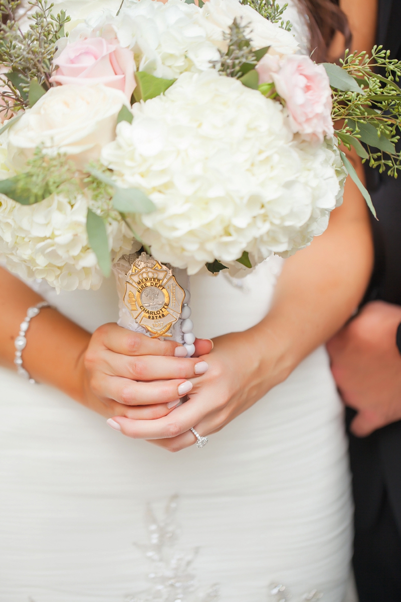 Elegant Pink & Gray North Carolina Wedding via TheELD.com