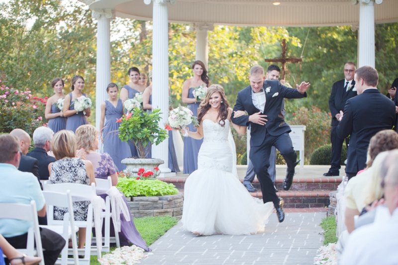 Elegant Pink & Gray North Carolina Wedding via TheELD.com