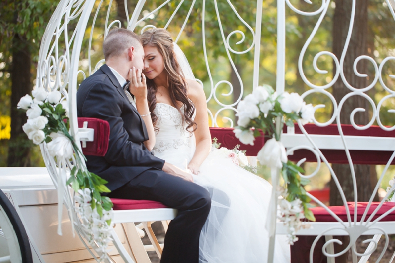 Elegant Pink & Gray North Carolina Wedding via TheELD.com