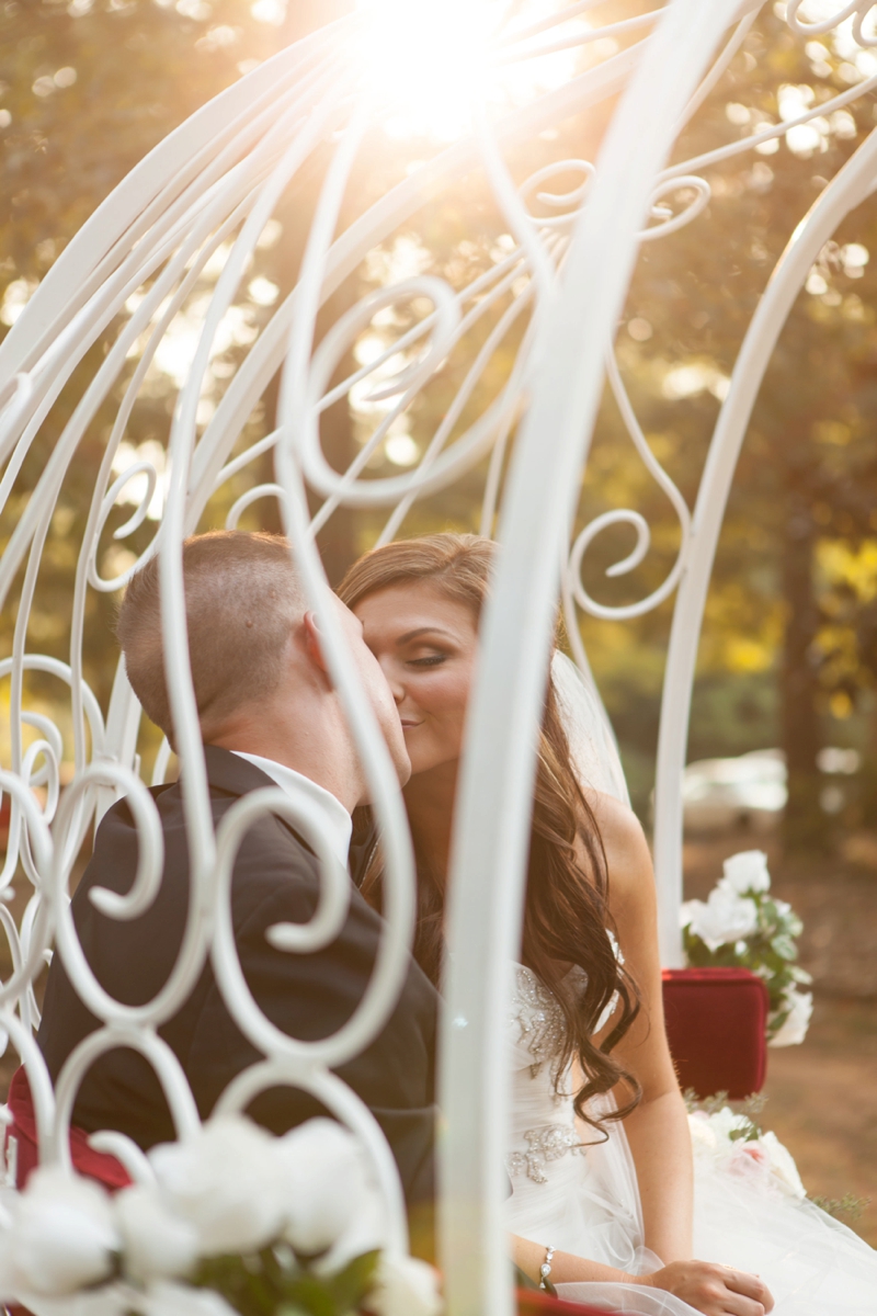 Elegant Pink & Gray North Carolina Wedding via TheELD.com