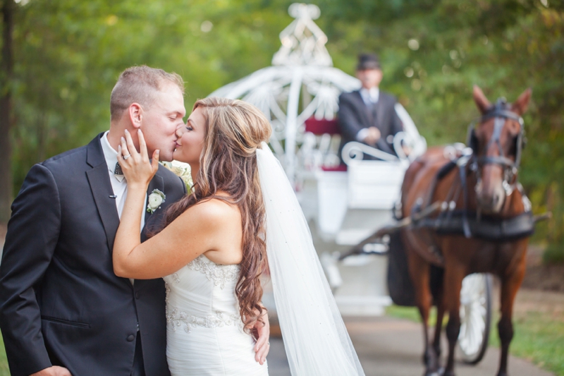 Elegant Pink & Gray North Carolina Wedding via TheELD.com