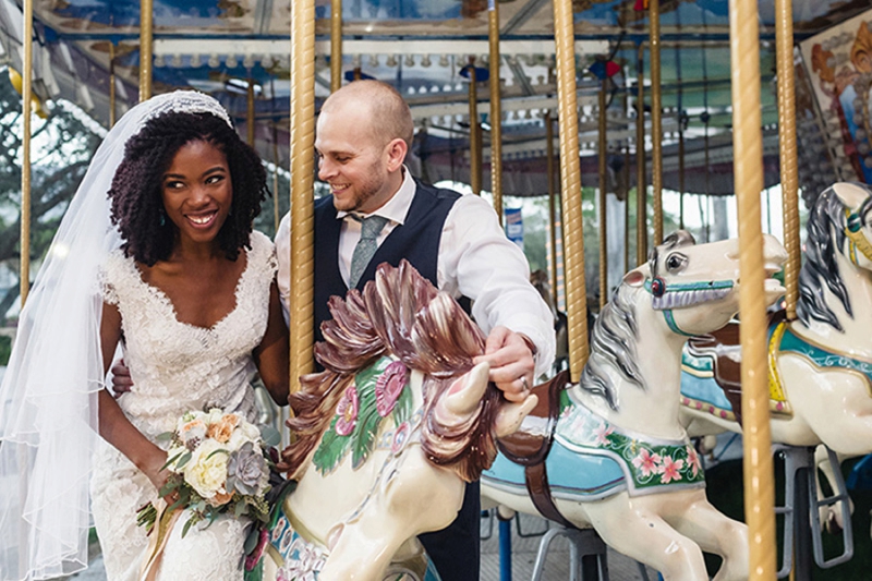 Fun & Eclectic 90s Themed Wedding via TheELD.com