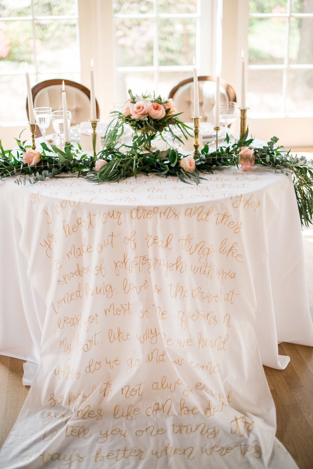 Elegant Calligraphy Inspired Wedding Ideas via TheELD.com