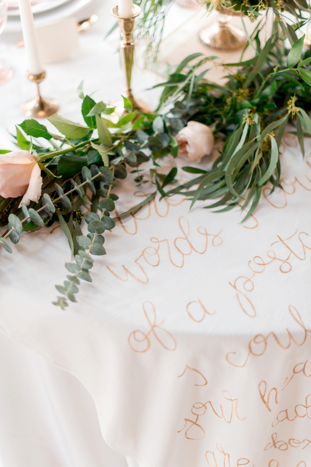 Elegant Calligraphy Inspired Wedding Ideas via TheELD.com