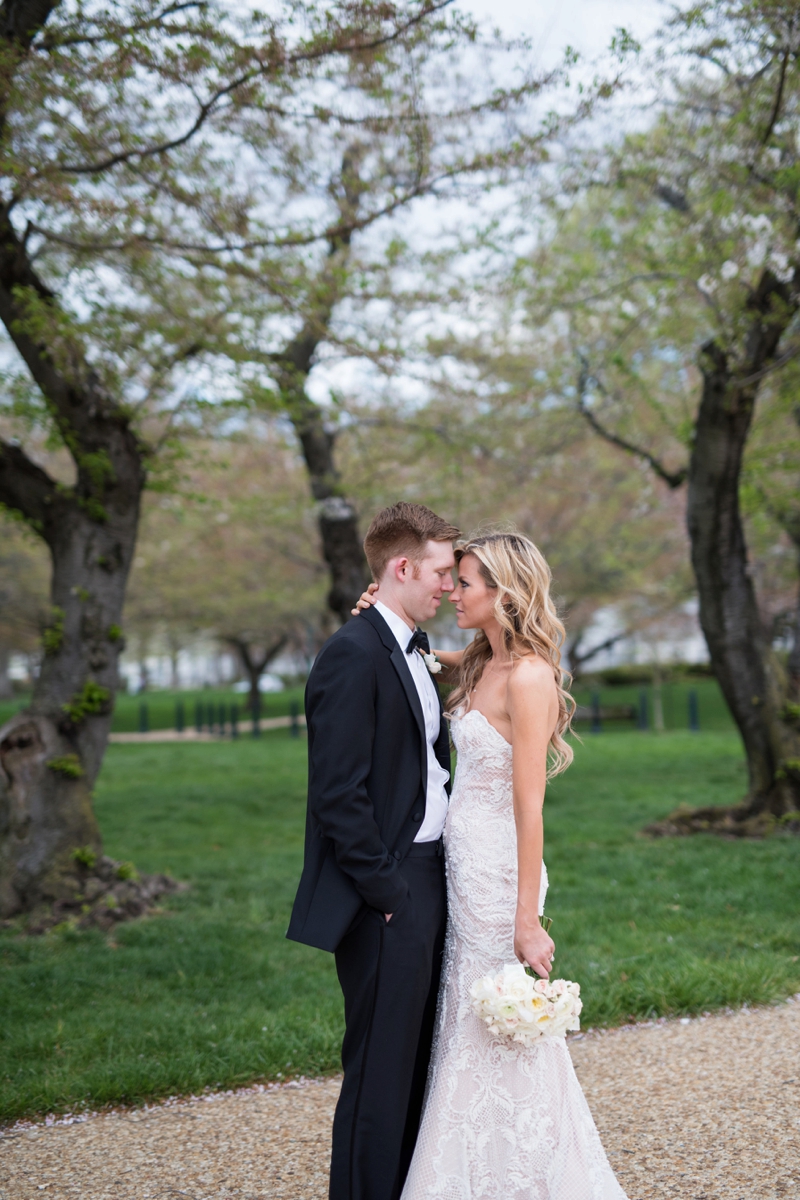 An Elegant Blush & Gold DC Wedding via TheELD.com