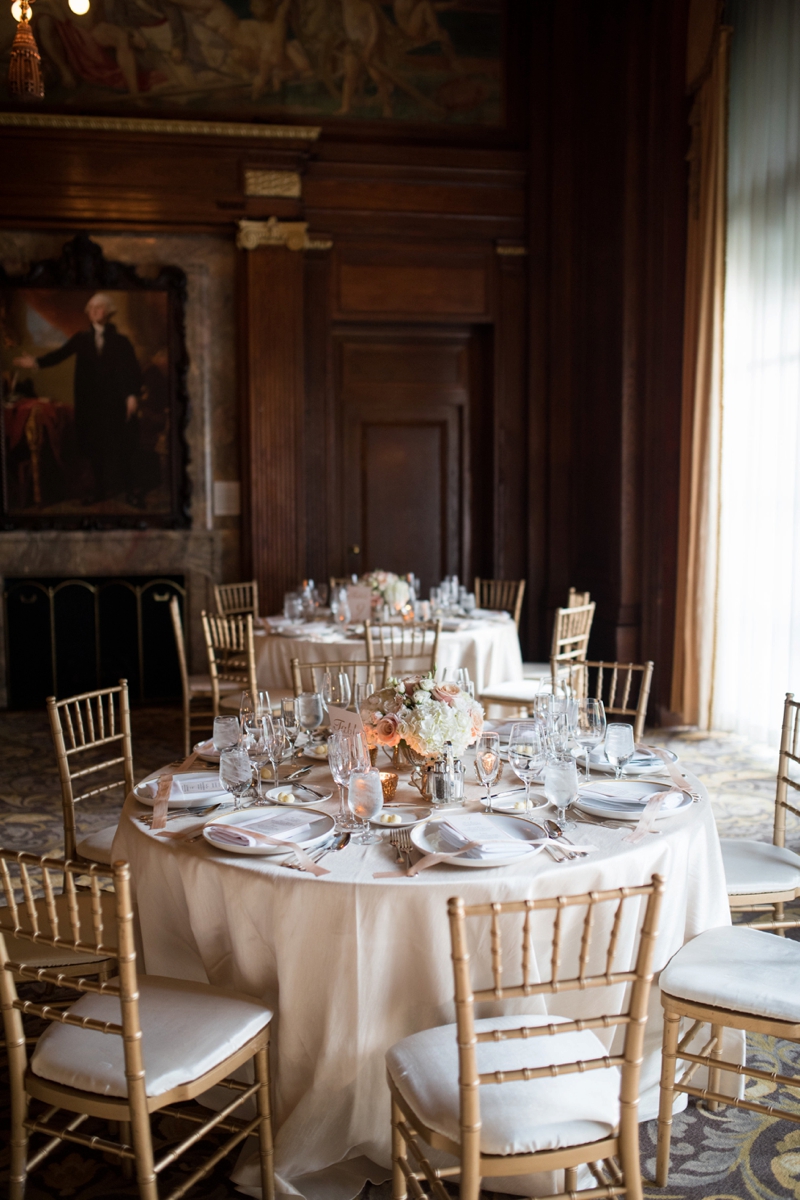 An Elegant Blush & Gold DC Wedding via TheELD.com