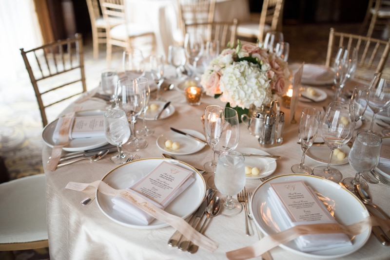 An Elegant Blush & Gold DC Wedding via TheELD.com