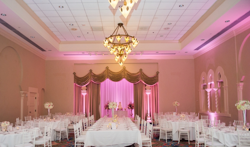 An Elegant Pink St. Petersburg Wedding via TheELD.com