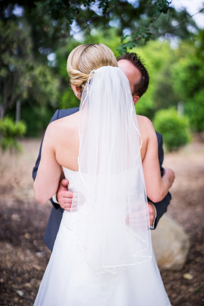 Pink & Navy Vintage Rustic Backyard Wedding via TheELD.com