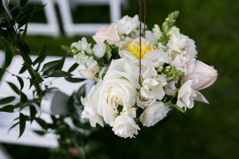 Pink & Navy Vintage Rustic Backyard Wedding via TheELD.com