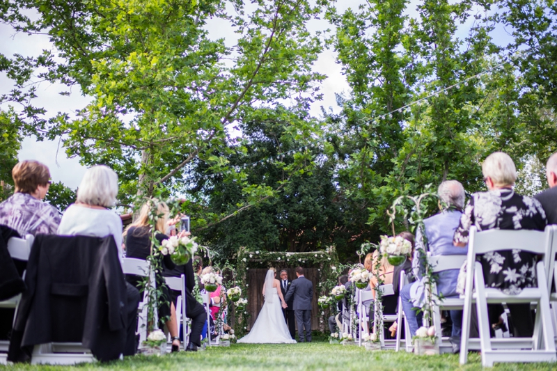 Pink & Navy Vintage Rustic Backyard Wedding via TheELD.com