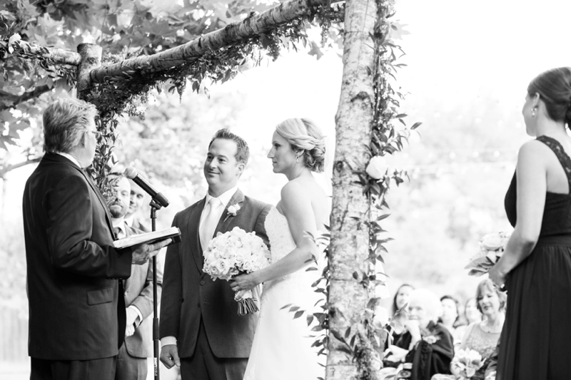 Pink & Navy Vintage Rustic Backyard Wedding via TheELD.com