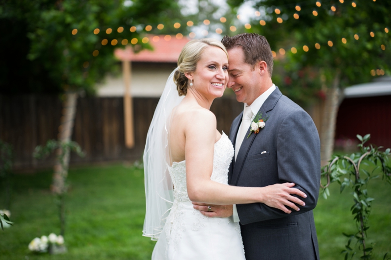 Pink & Navy Vintage Rustic Backyard Wedding via TheELD.com