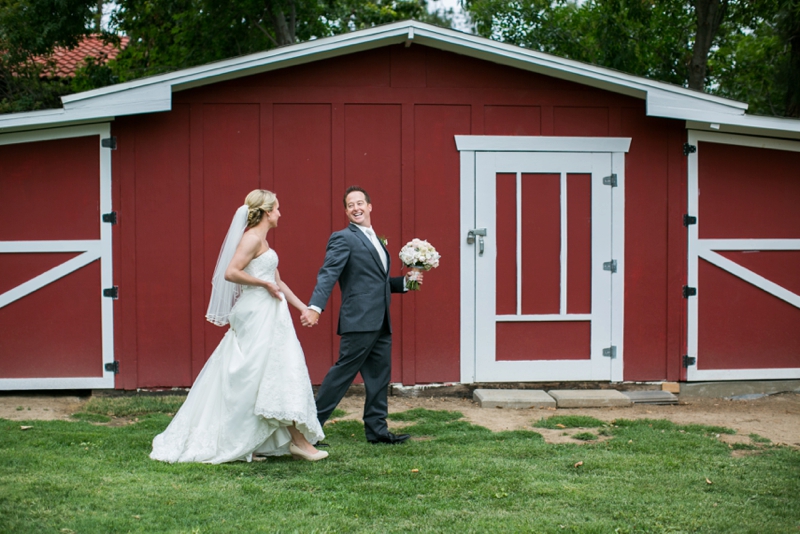 Pink & Navy Vintage Rustic Backyard Wedding via TheELD.com