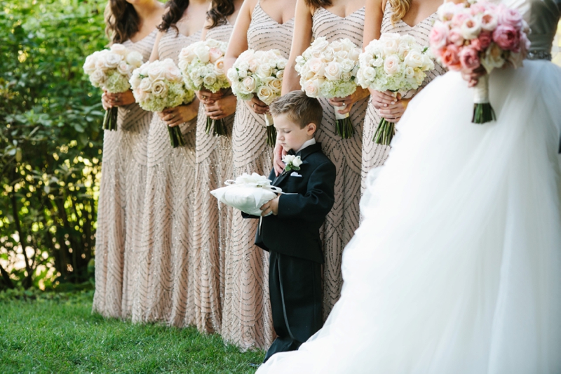 An Elegant Blush & Gold Seattle Wedding via TheELD.com