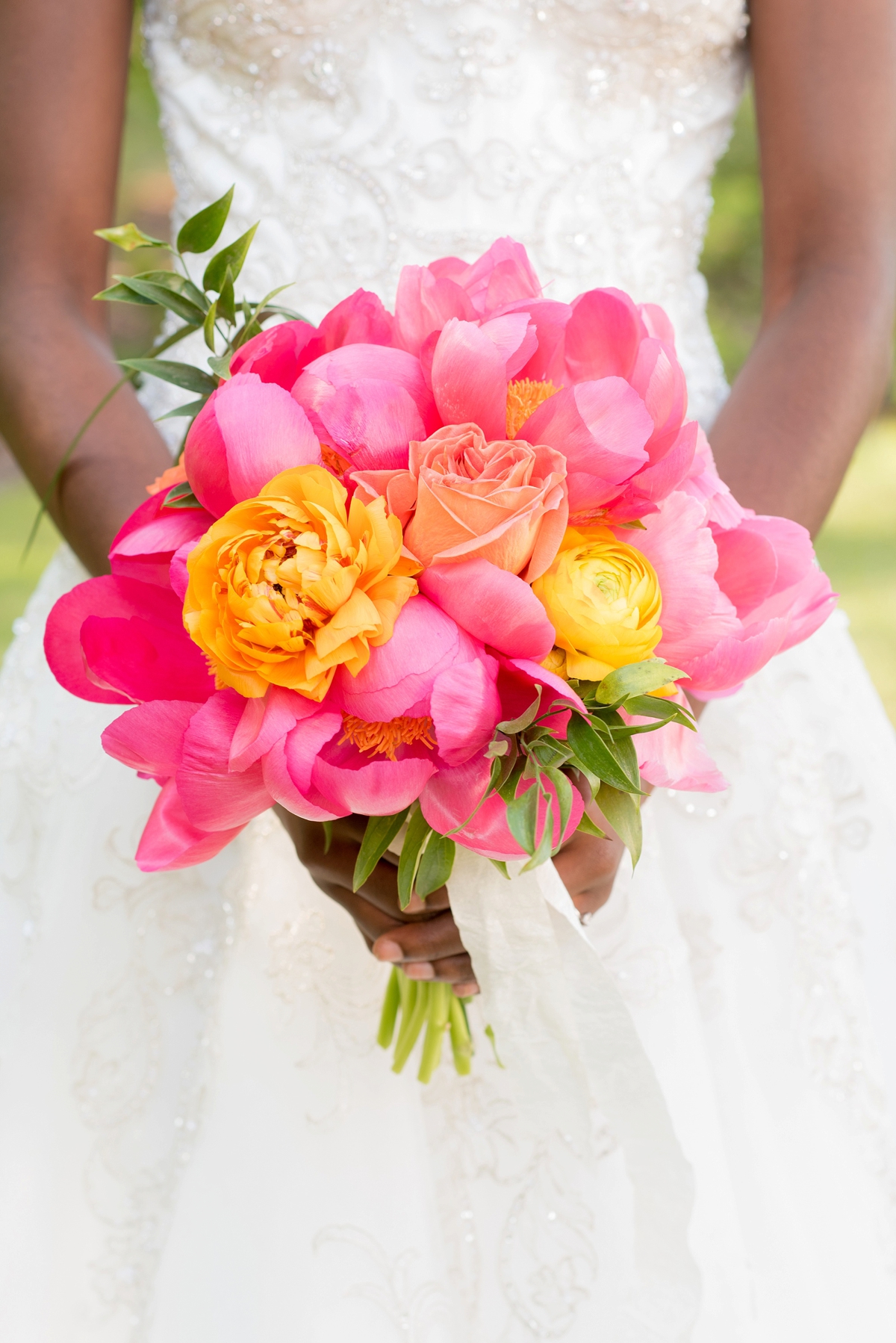 Pink & Yellow Vintage Modern Wedding Ideas via TheELD.com